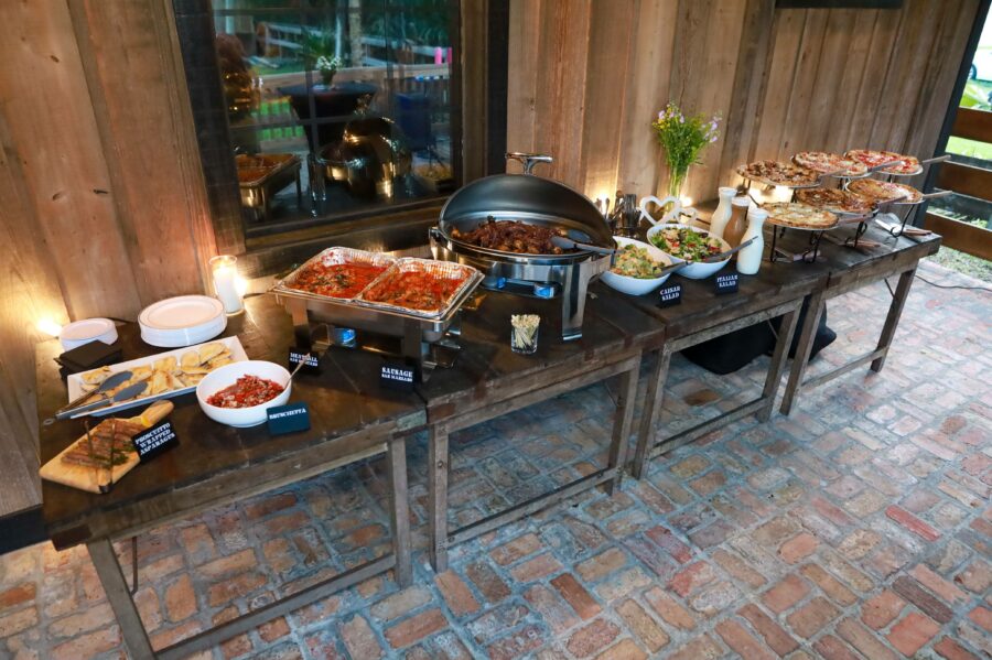 V Pizza Catering Mixer at Julep Palm Valley Food Table