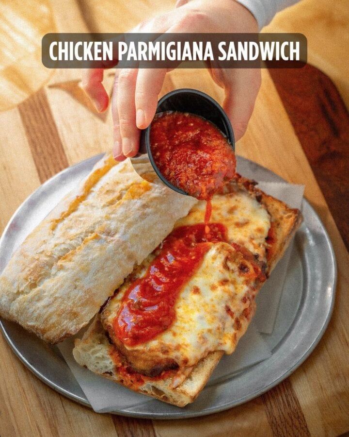 CHICKEN PARMIGIANA SANDWICH