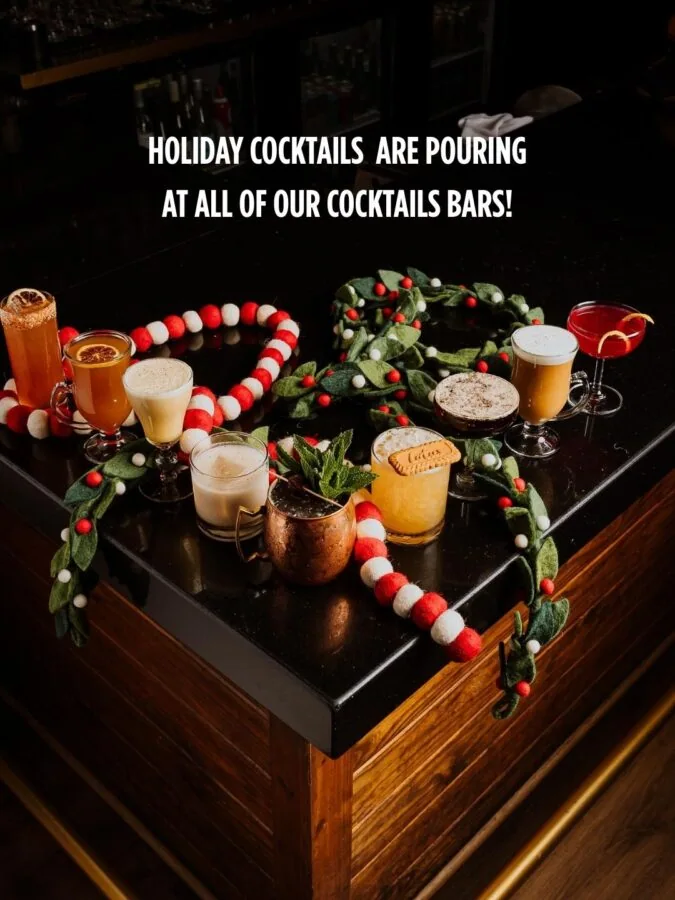 GROUP SHOT holiday cocktails