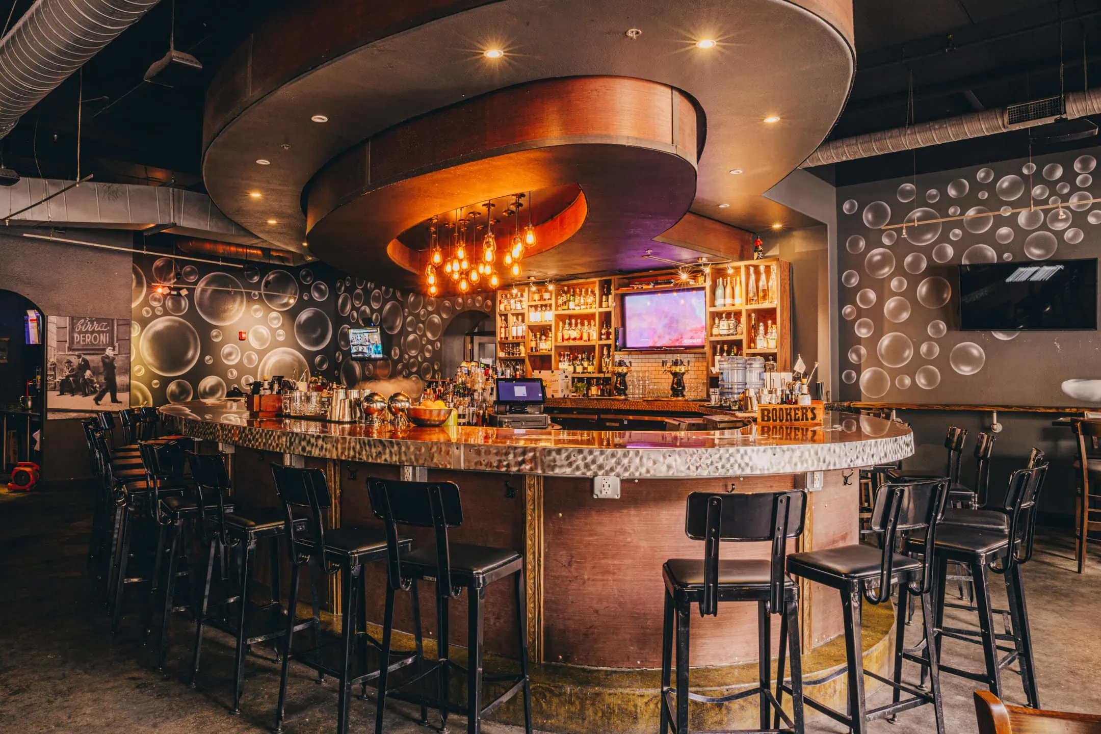 indoor bar area at gainesville sidecar