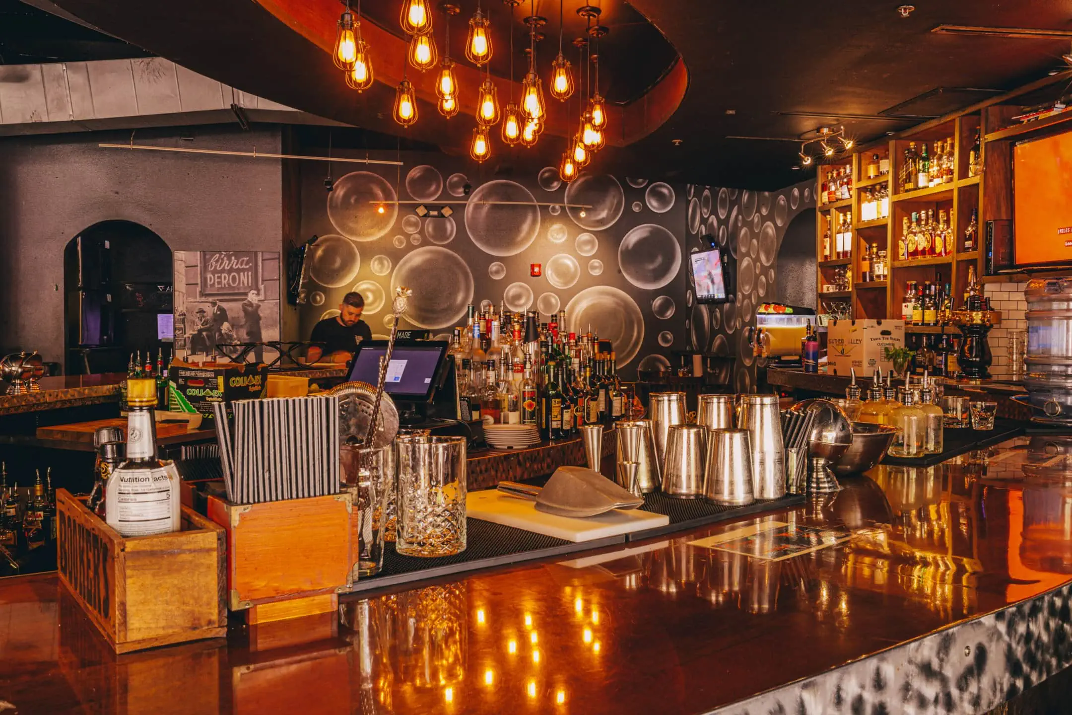 indoor bar area at gainesville sidecar