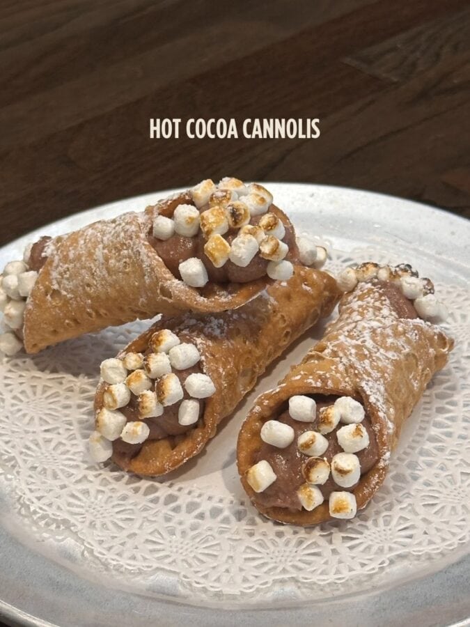 Hot Cocoa Cannolis