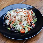 salad with sliced Chicken Breast, pepperoni, Shaved Italian cheese blend